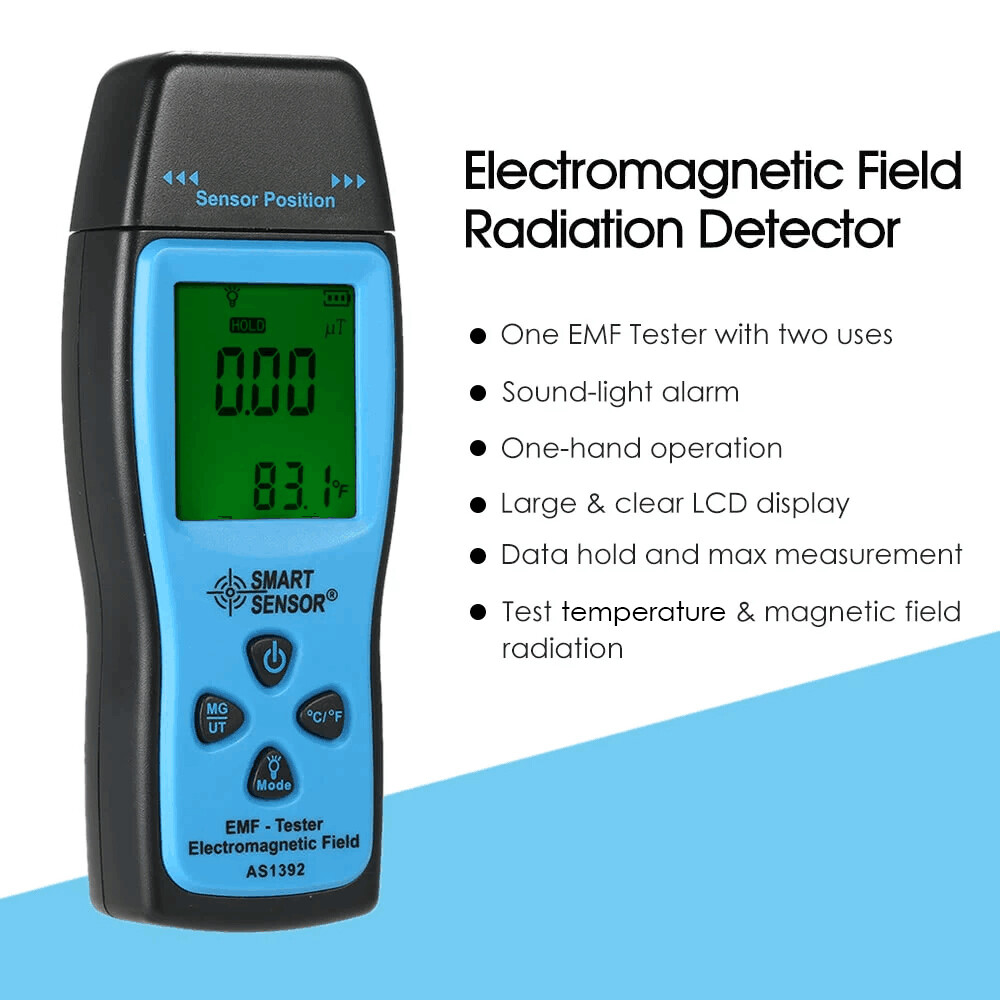 SMART SENSOR Mini Digital EMF Tester Electromagnetic Field Radiation Meter