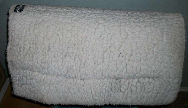 Western Saddle Pad, Toklat Wool Back with Memory Foam Panels