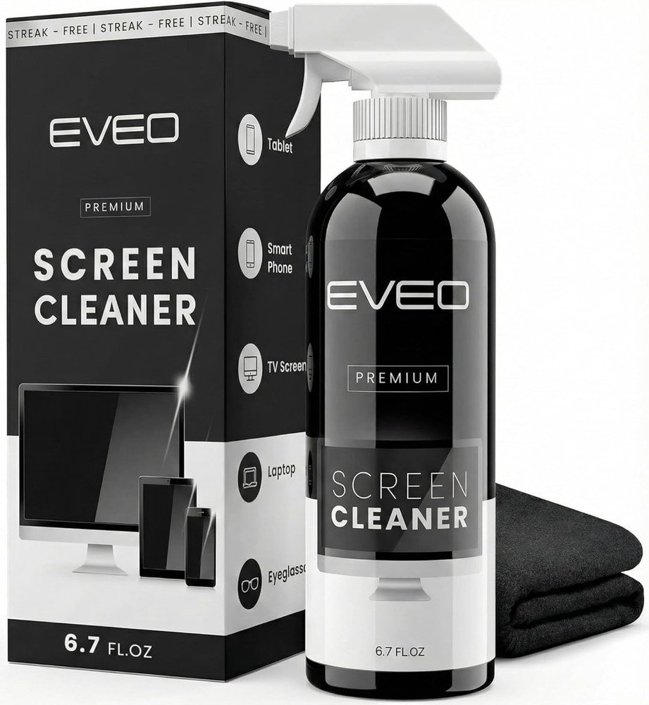 Versatile Screen Cleaning Kit - Safe for TVs, Monitors & Tablets - 1 Pack