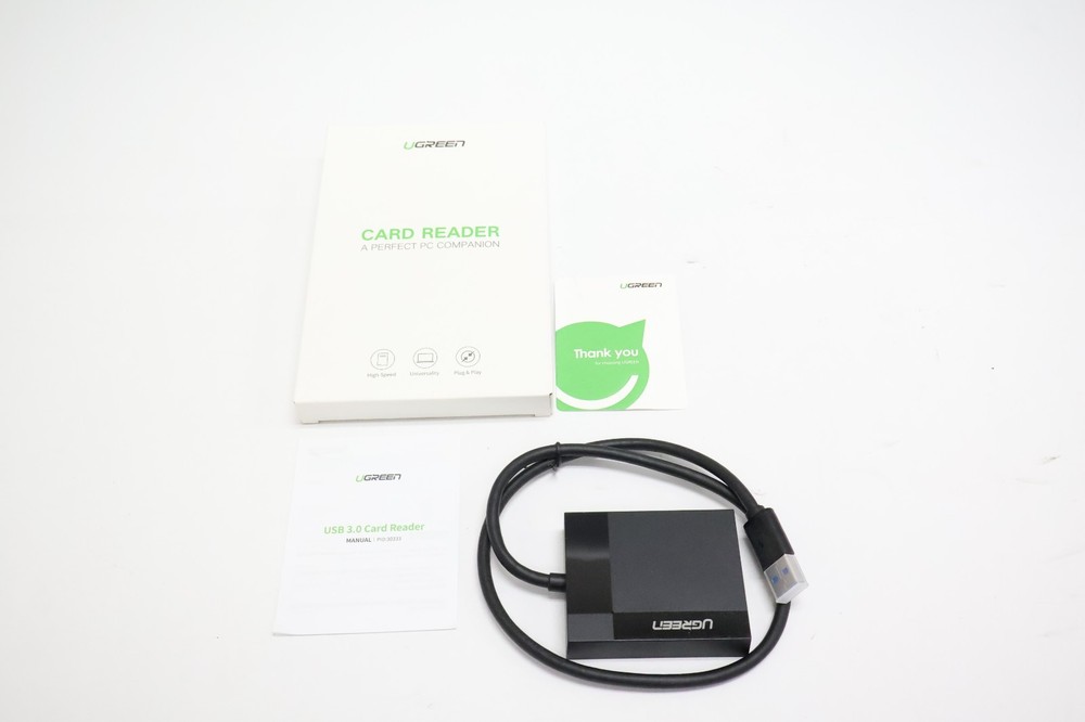 UGREEN USB 3.0 Card Reader 4-in-1 Adapter for SD MicroSD CF MS Windows Mac NEW