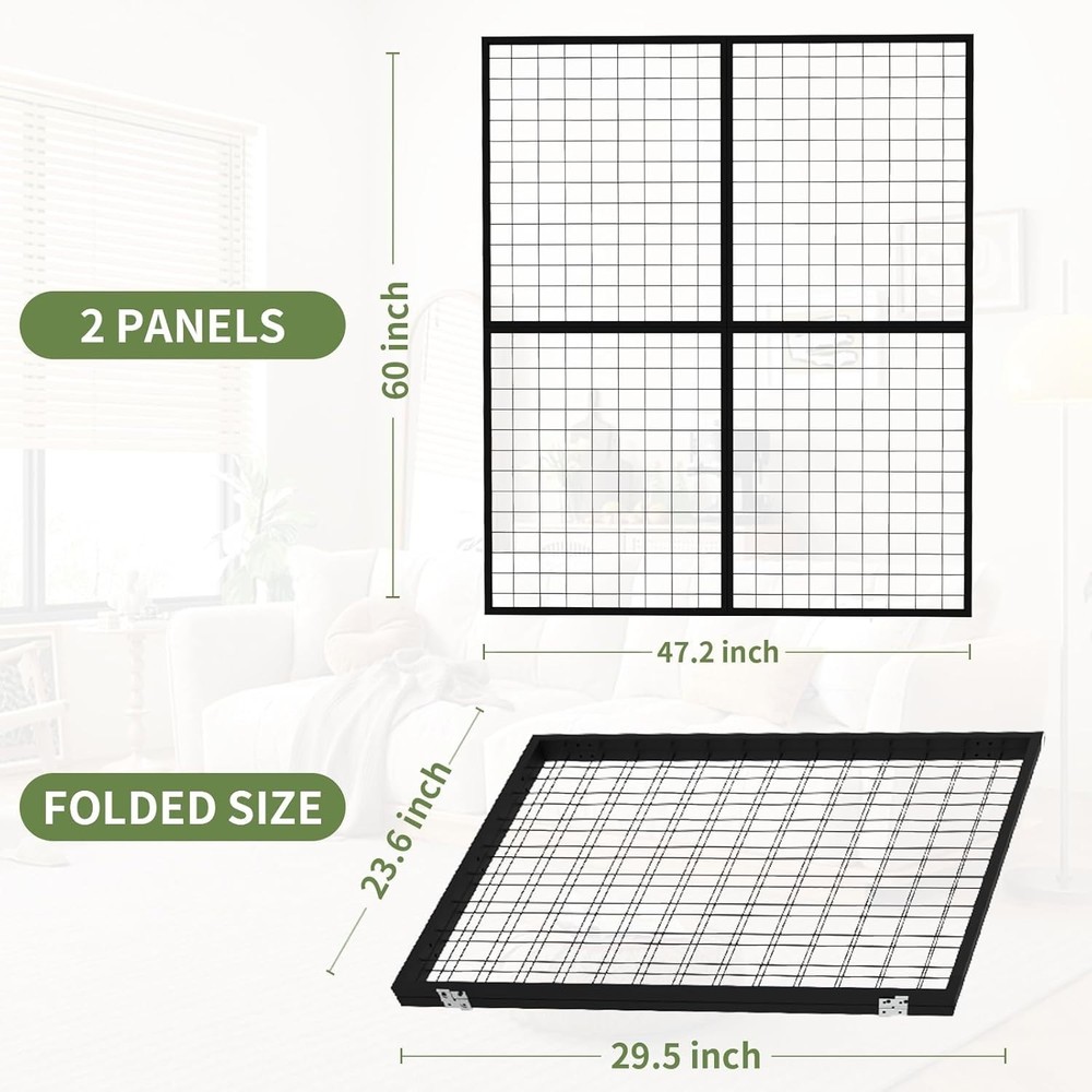 Display Grid Rack 2x5 ft Panel Detachable Stand Craft Art Gridwall Z Unit Tower