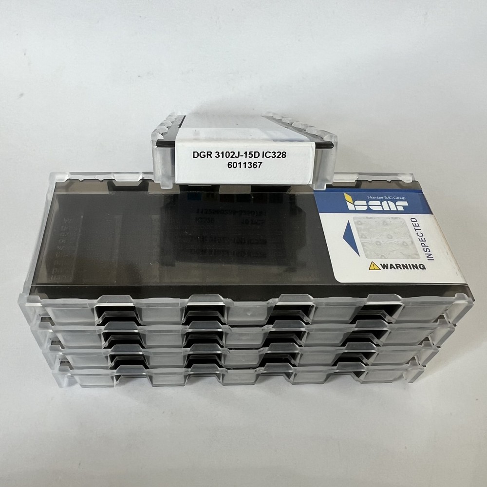 ISCAR / DGR3102J-15D IC328 / Industrial indexable Carbide Inserts 10 Pcs