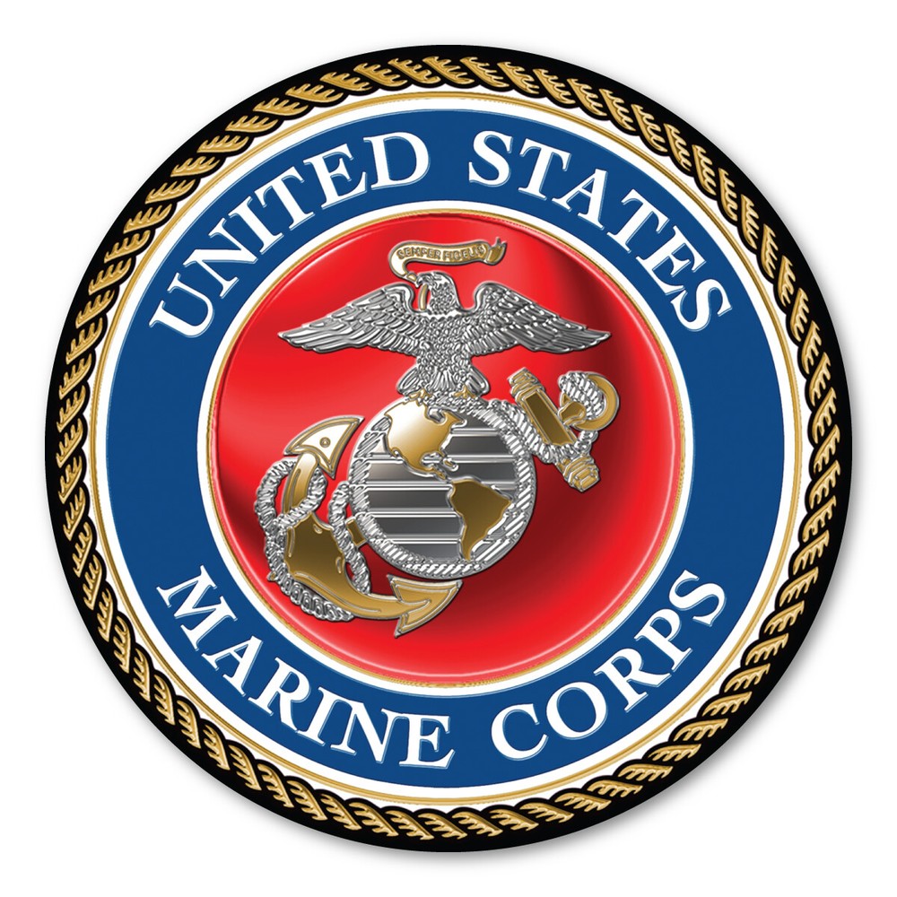 USMC Large Seal Sticker