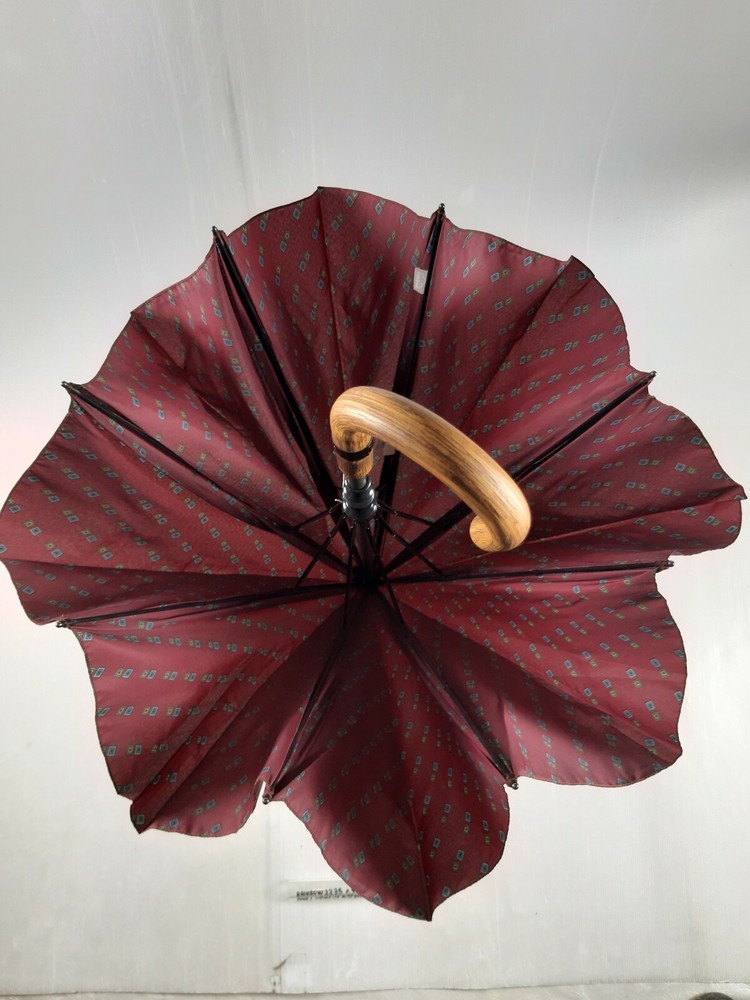 Men's Long Umbrella - Automatic - 8 Sticks - Bordeaux - 2235 - Rainbow