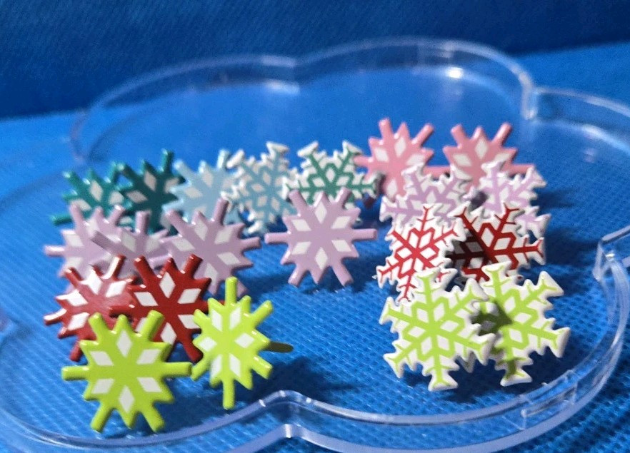 Snowflake Brads - Multicolor - 20 Count TB58