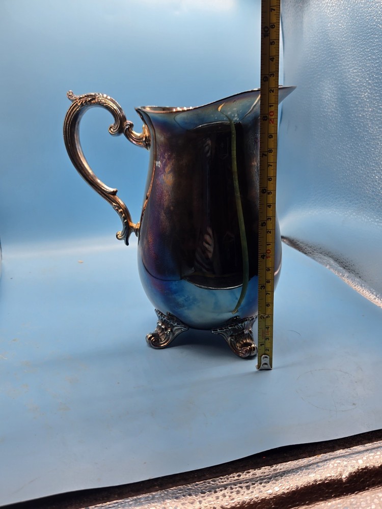 Vintage Gorham Silverplate Brass Water Pitcher