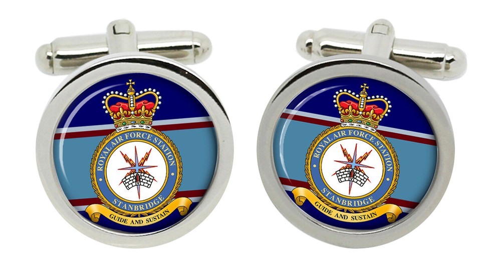 RAF Station Stanbridge Cufflinks in Box