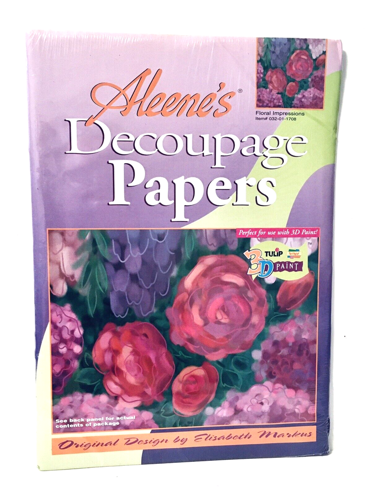 Aleene's Decoupage Papers - 6 Design Packs - E. Markus