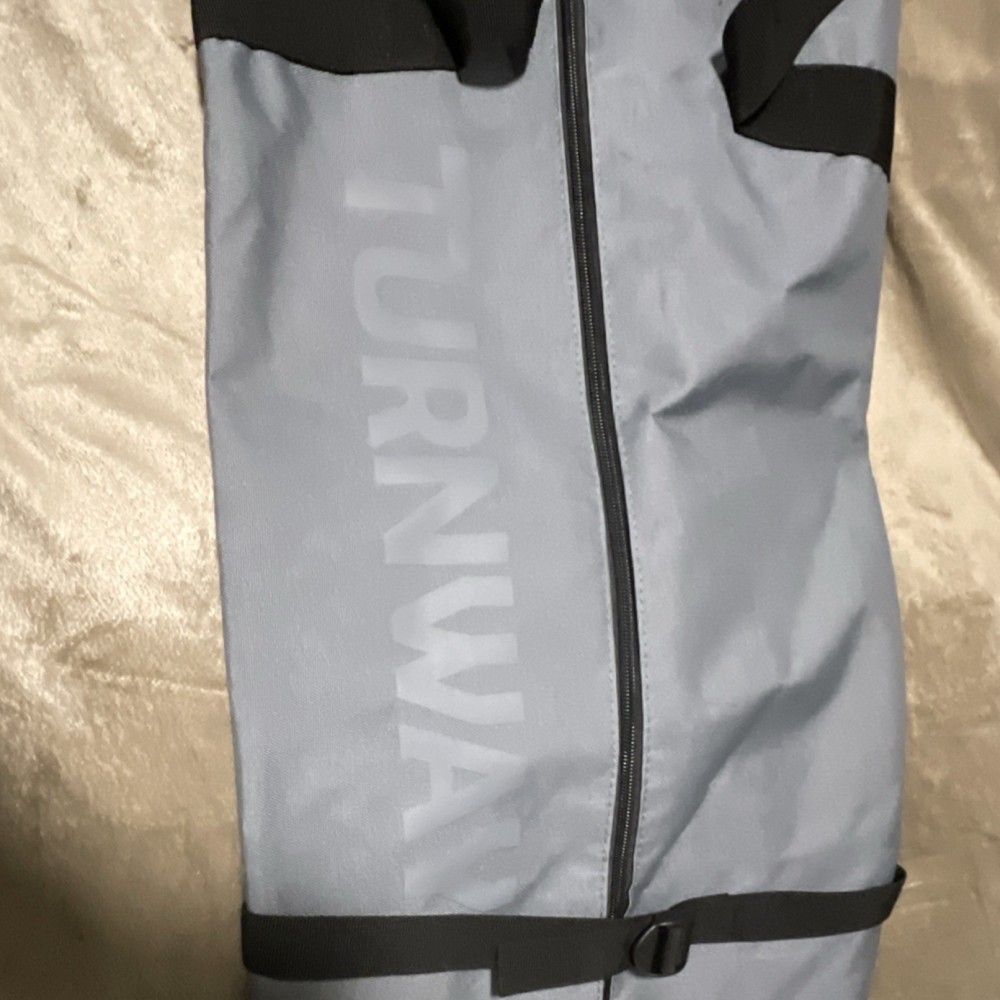 TURNWAY Gray & Black Ski Bag Polyester Zip Carry Handle Shoulder Strap Winter