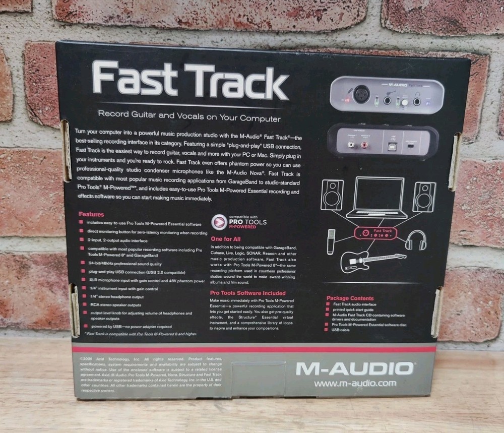 OPEN BOX M-Audio Fast Track Digital Audio Recorder