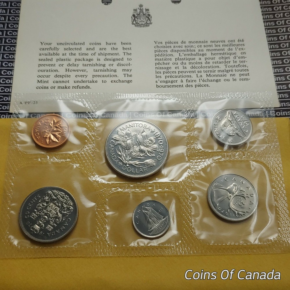 1970 Canada Prooflike 6 Coin Original Set Multiple Sets Available #coinsofcanada