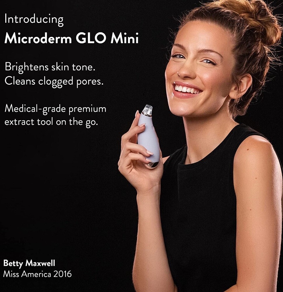Microderm GLO Gray Mini Diamond Microdermabrasion Advanced Facial System