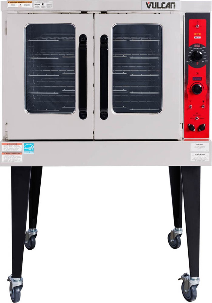 Vulcan VC5ED Single Deck Full Size Electric Convection Oven with Solid State ...