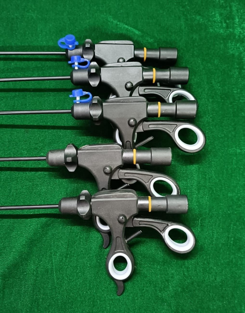 5pc Laparoscopic Bipolar Forceps & Sealer Cutter 5mmx330mm Reusable Instruments