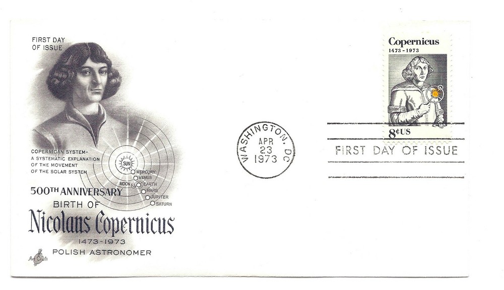 1488 Nicolaus Copernicus, ArtCraft FDC