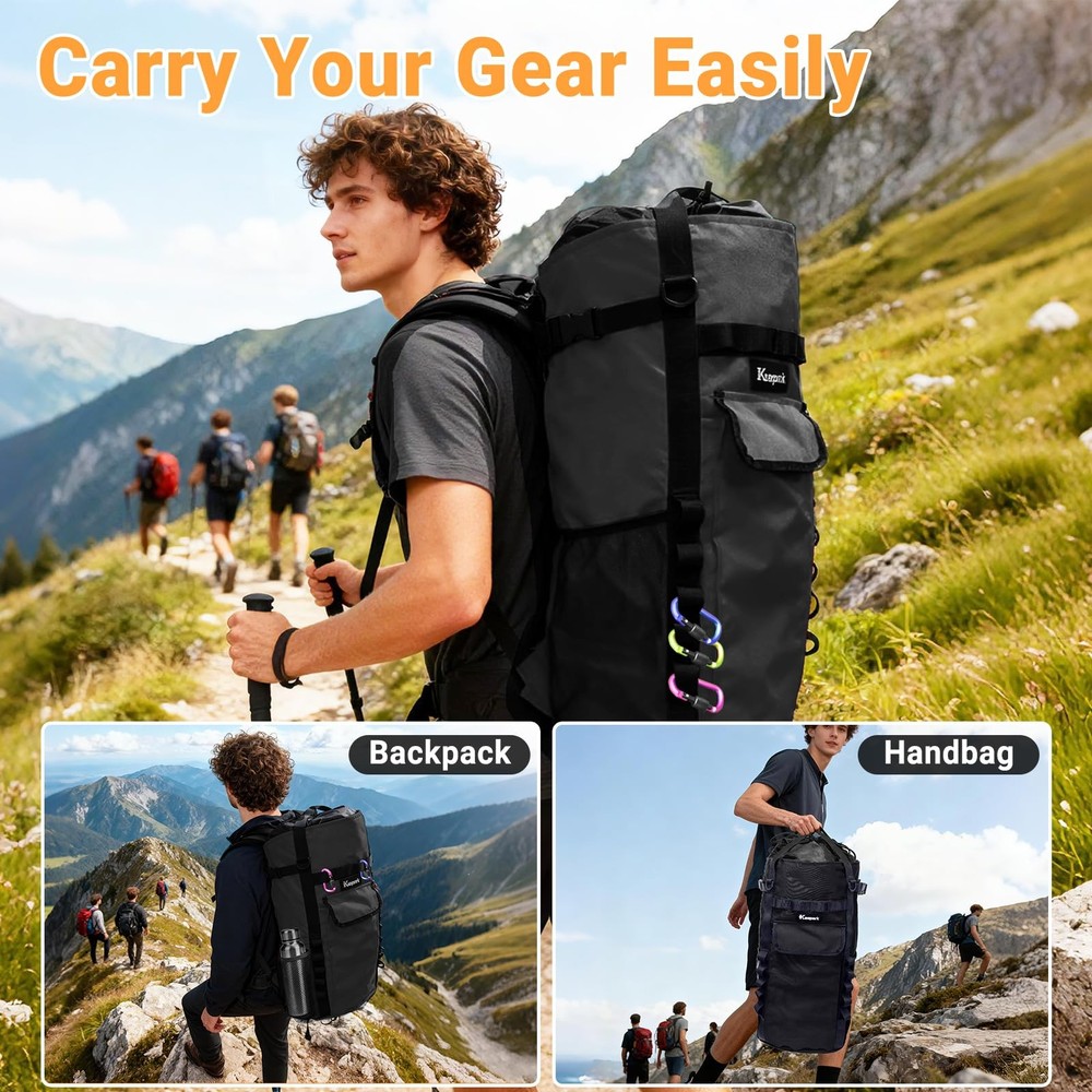 Rock Climbing Rope Storage Bag - Large Capacity Tree Rope Storage Backpack, W...