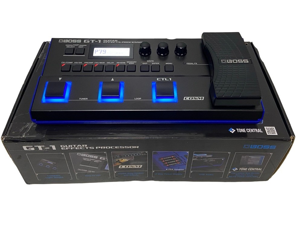 BOSS GT-1 COMPACT BATTERY POWERED GUITAR MULTI-EFFECTS PROCESSOR W/G (EPJ032655)