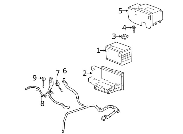 Genuine GM Positive Cable 15804441