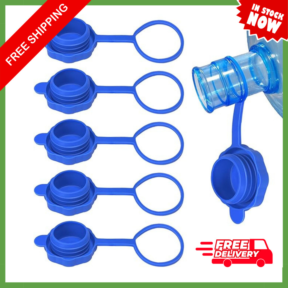 5 Pcs Reusable 5 Gallon Water Jug Caps Leak Proof Bottle Lids 55mm Wate  NEW US*