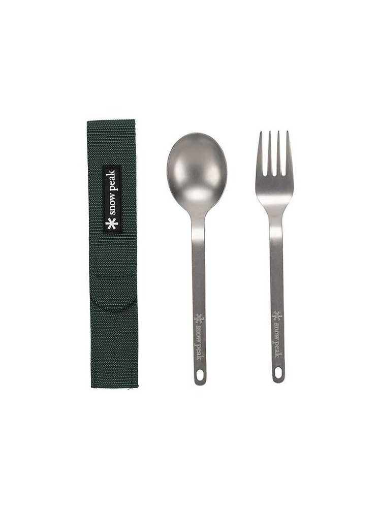 Titanium Fork & Spoon Set, Durable Utensils, Compact, Lightweight, Camping, H...