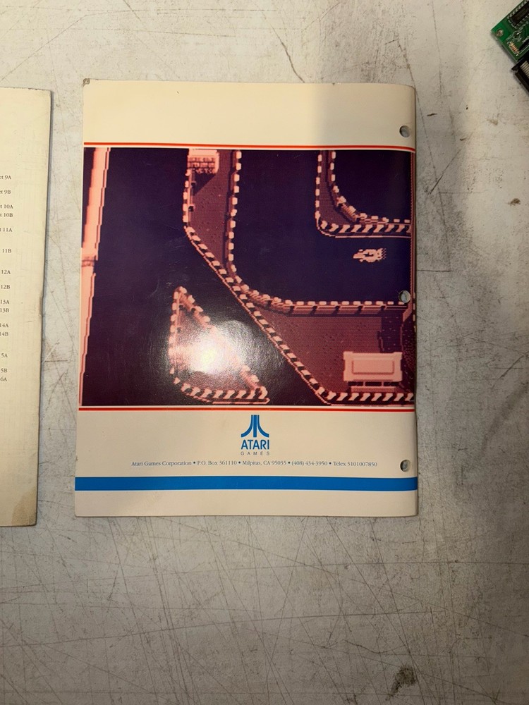 Original Atari Championship Sprint Arcade Operators Manual & Schematic Package
