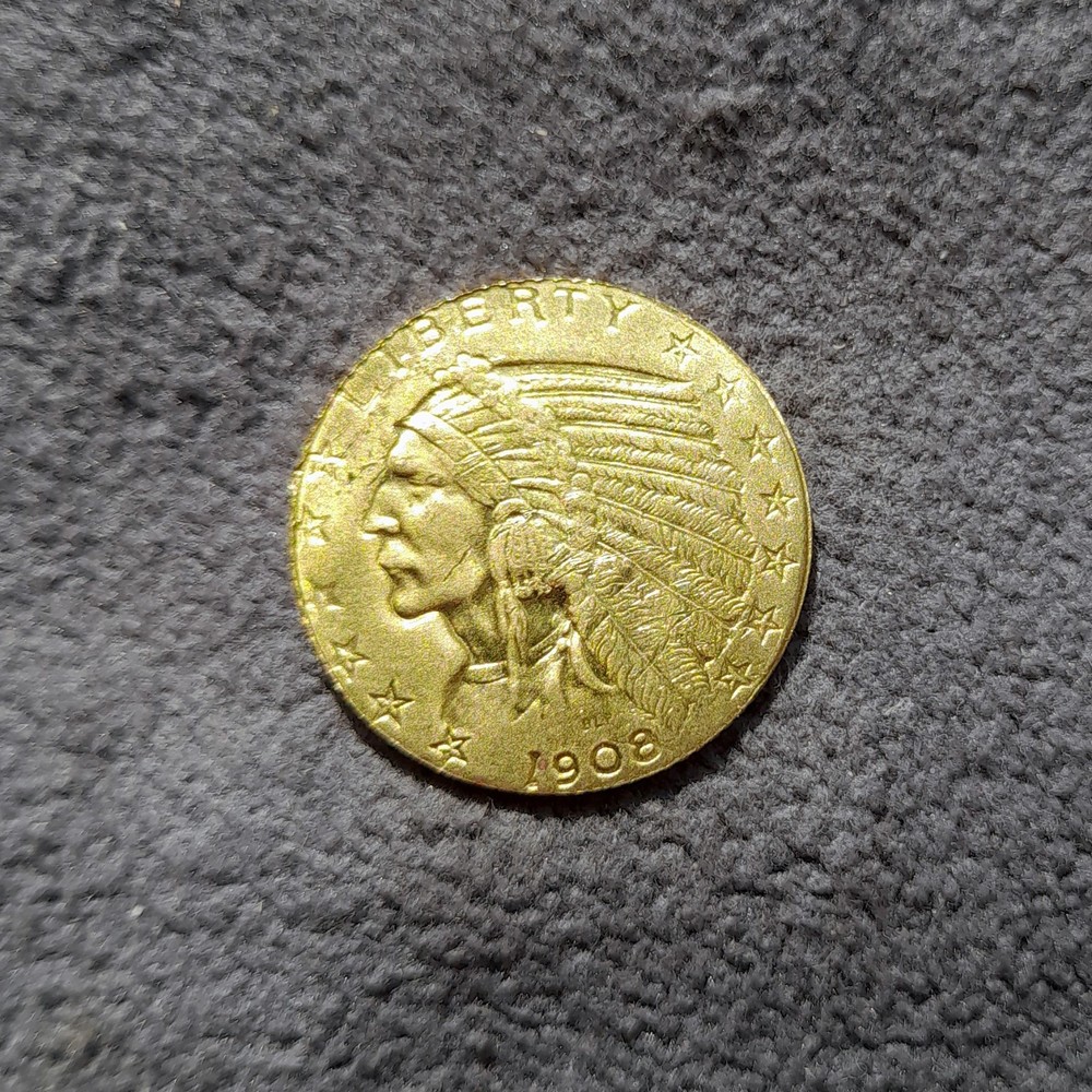 5 Dollars 1908 Indian Head US Coin KM# 129