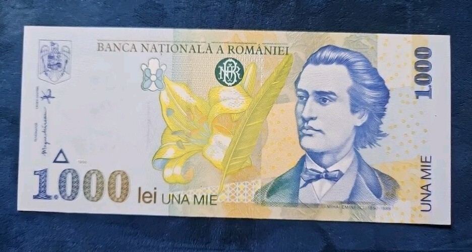 Romania 1000 Lei, 1998, P-106a.2, UNC