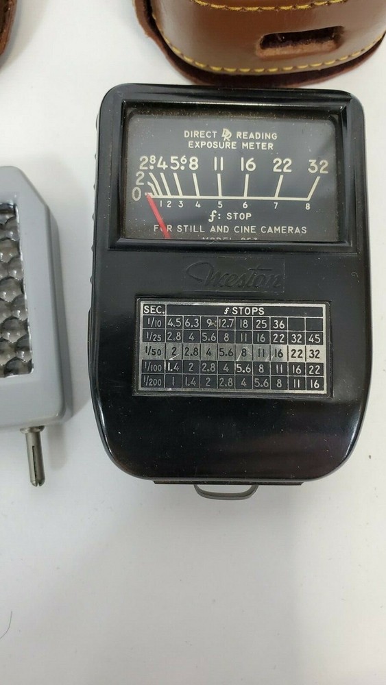 Light Meter Exposure Micronta Type NE-3 & Attachment & Weston Model 853