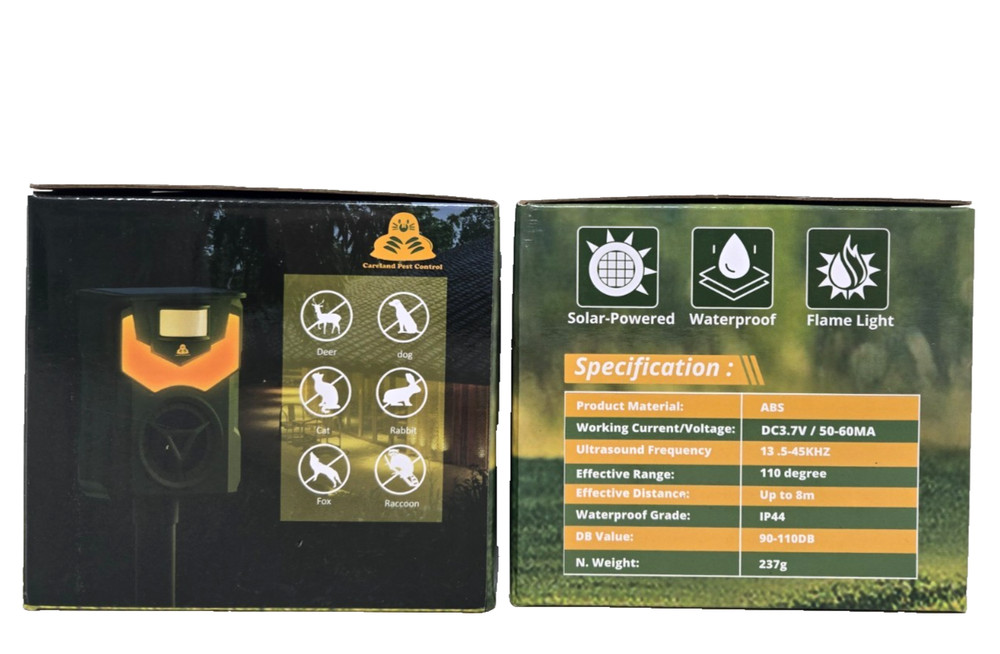 Solar FlameGuard Deterrent, (2 Pack Set)