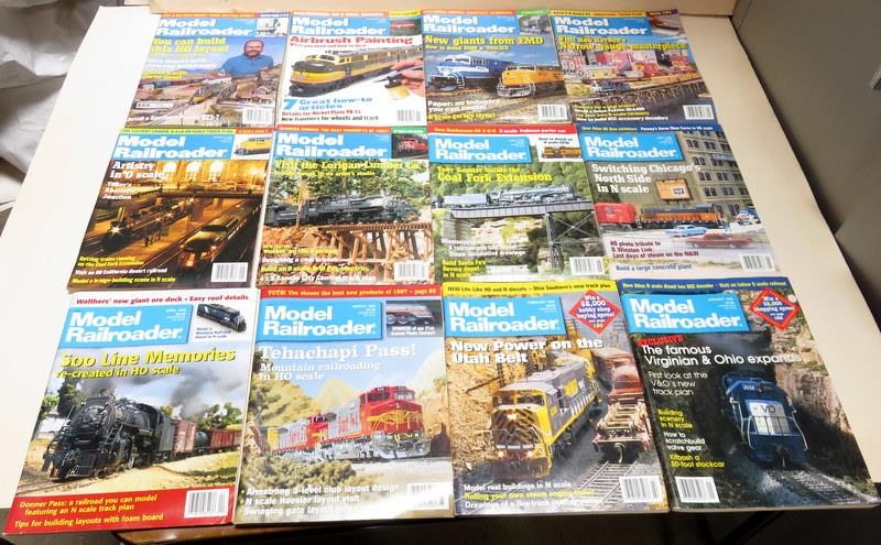 Model Railroader Magazine Complete Year 1998 - 12 Issues
