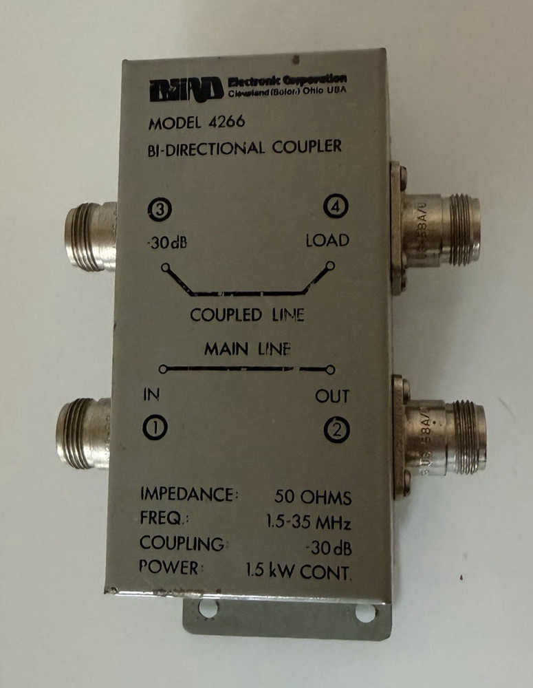 Bird Electronic Bi-Directional Coupler Model 4266