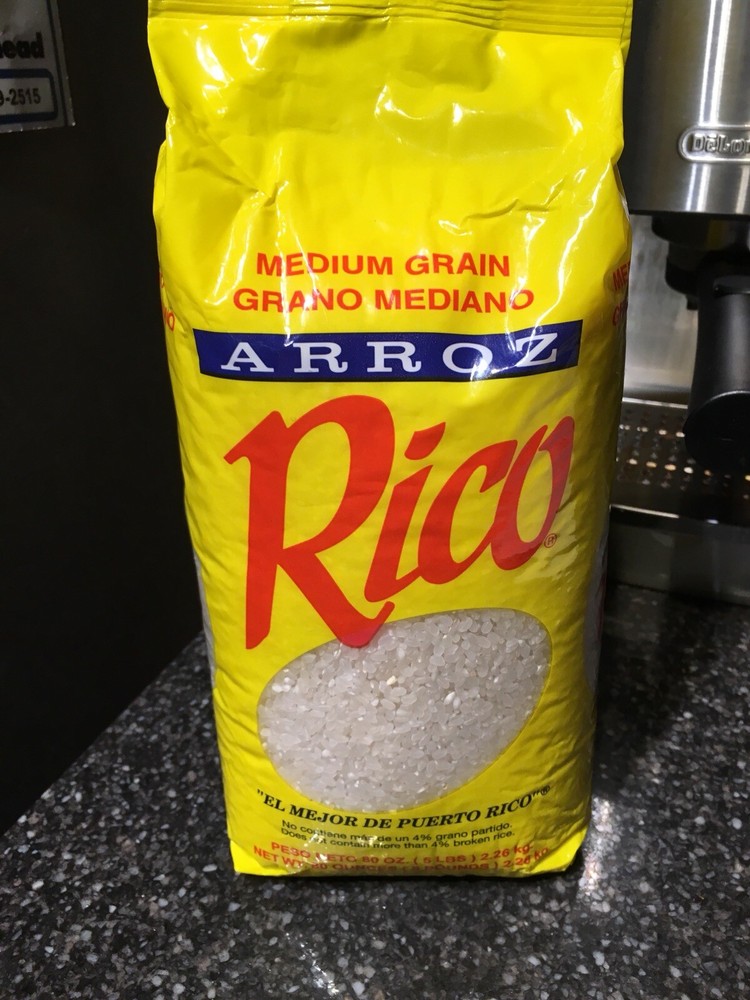 Rico Medium Grain Rice From Puerto Rico 5 Lb