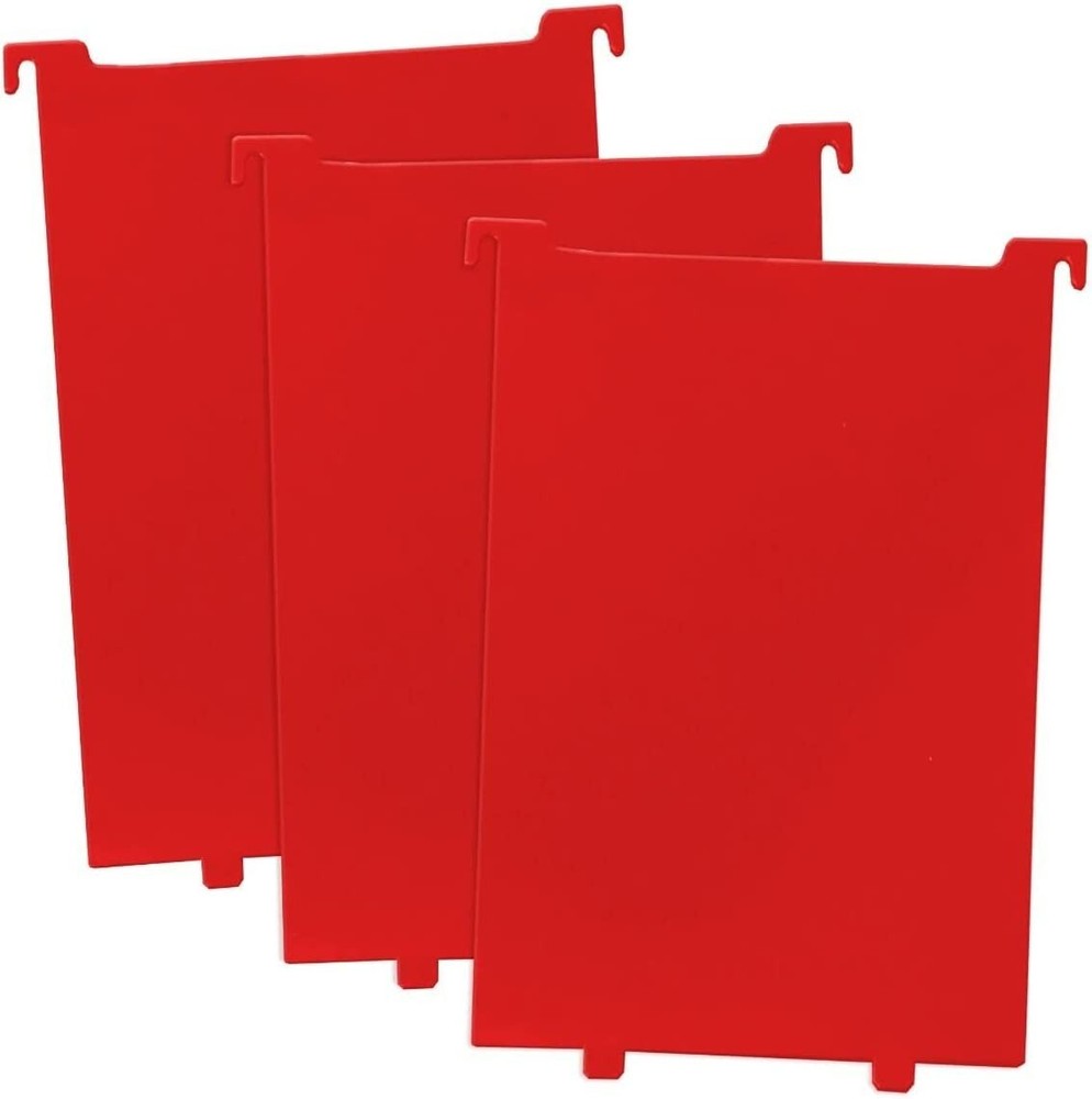 BCW RED Short or Long Comic Book Bin Partitions 3 Regular Dividers Not Graded