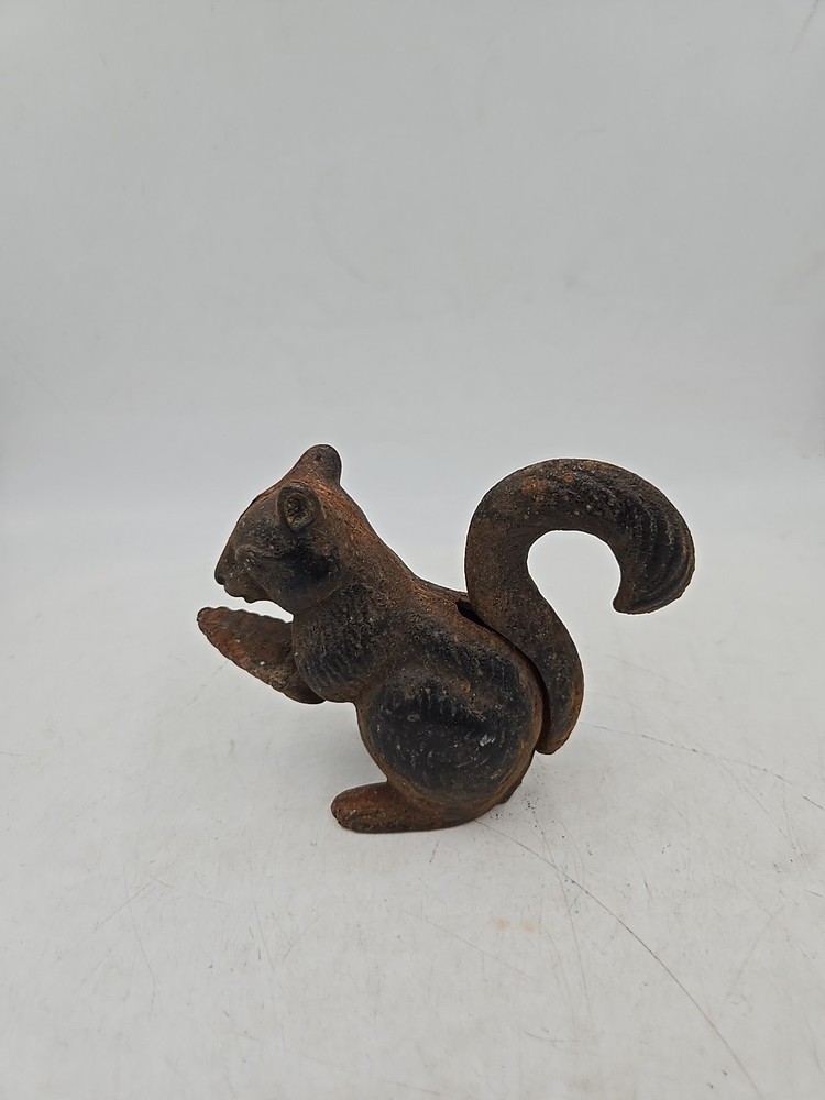 Vintage Squirrel Nutcracker Cast Iron Metal