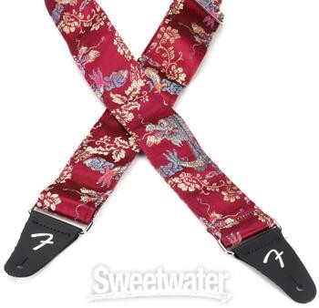 Fender Satin Dragon Strap - Wine