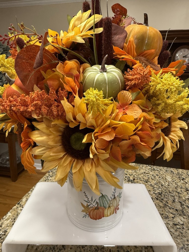 Large Fall Floral Arrangement -measuring -21 X 29“