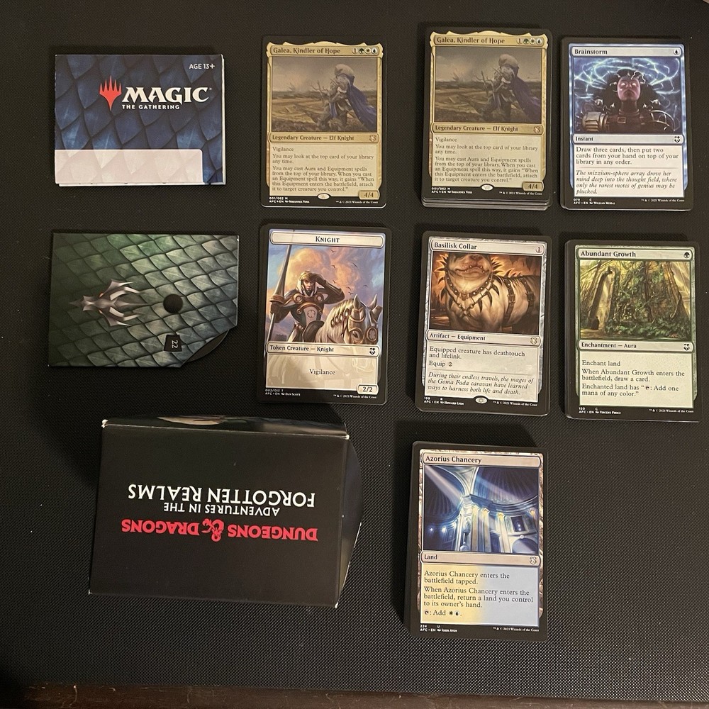 Magic The Gathering Commander Deck Aura of Courage. Complete set.