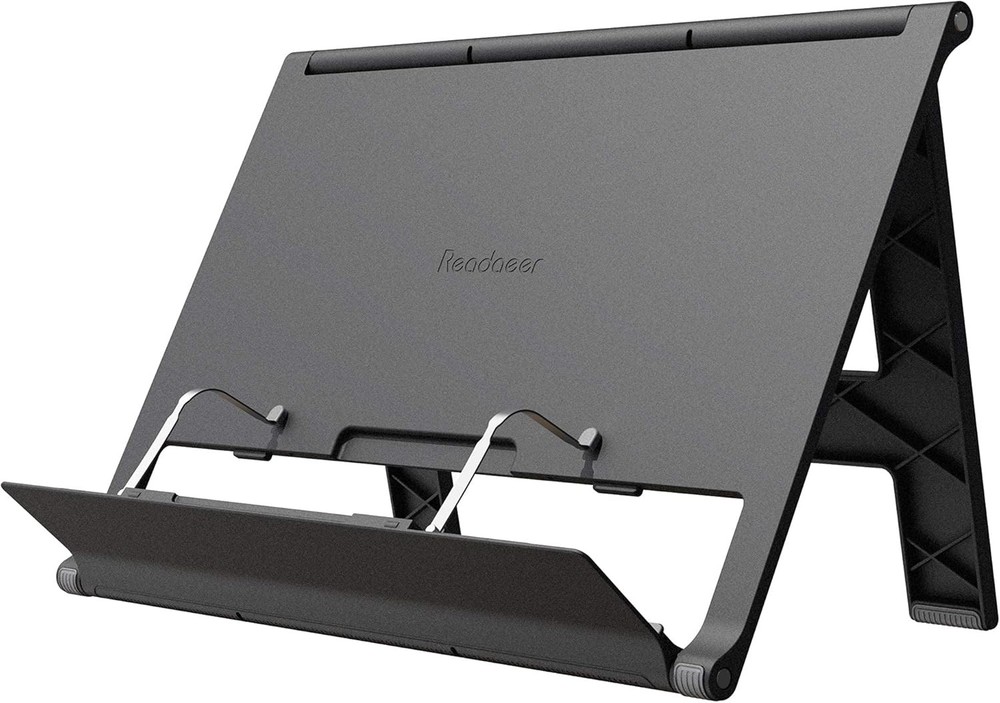 Readaeer Portable Book Stand Free Angle Adjustable Book Holder Thick Textbook