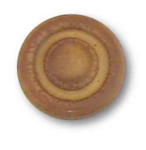 1-1/4" Stoneware Ceramic Knob Satin Glazed Saddle Brown