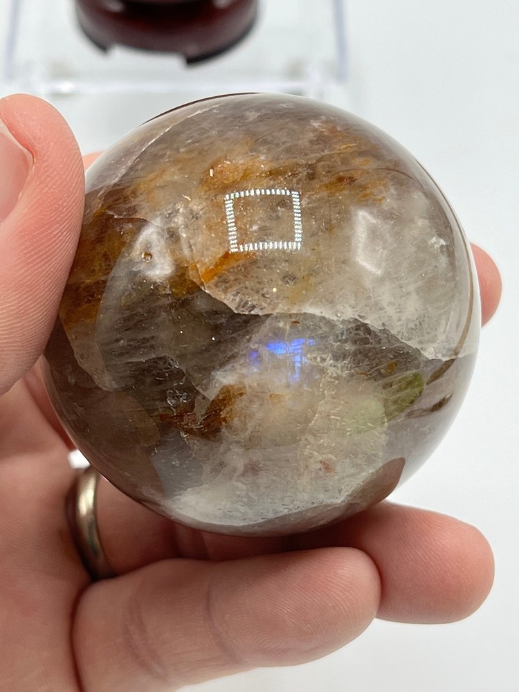 Fire Quartz with Blue Flash A