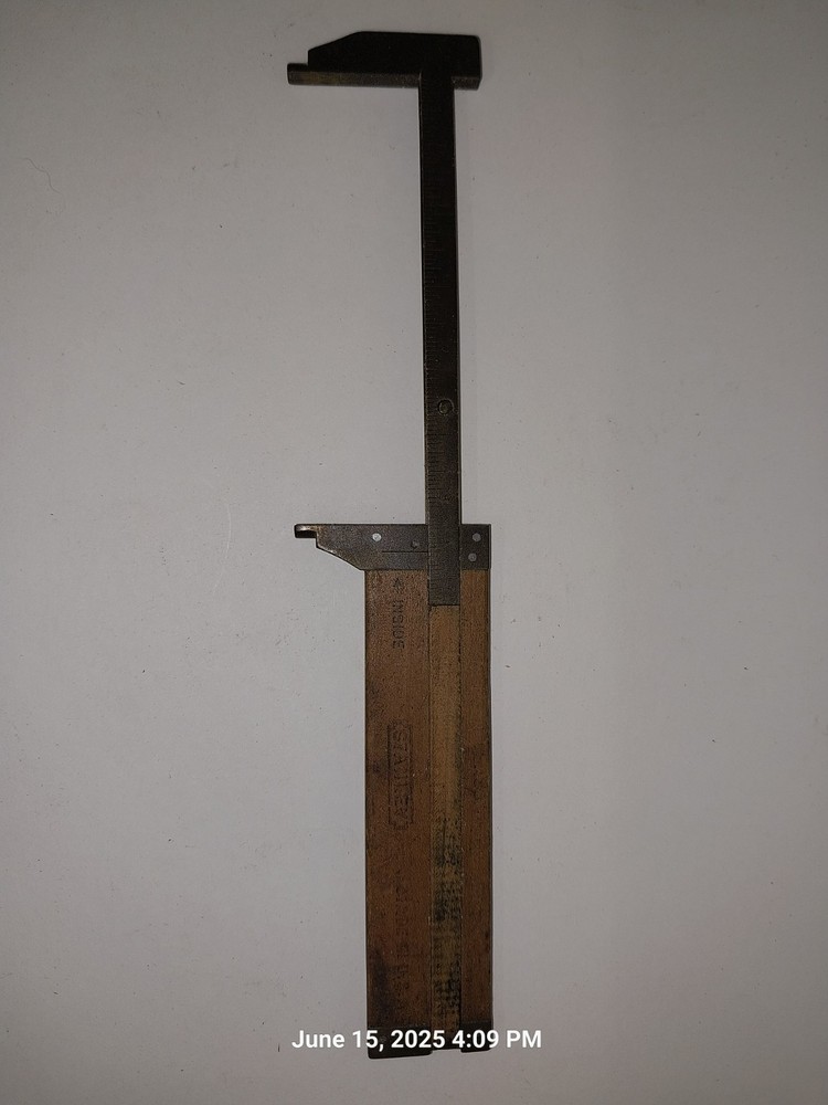 Wooden Caliper 3", Antique