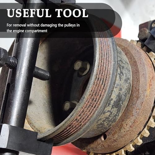 Pulley Puller Tool with 17mm Hexagonal Wrench,Crankshaft Pulley Removal Tool