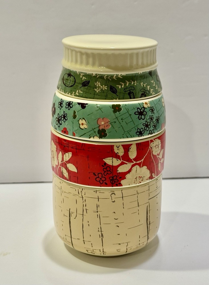 Stoneware Stackable Measuring Cup Set Designed By Eclectic Artist Amylee Weeks