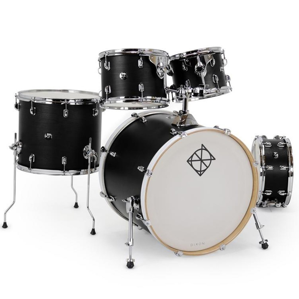 Dixon Spark Birch 5pc Satin Black Acoustic Drum Shell Pack