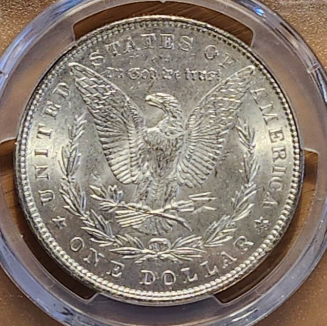 1896 PCGS MS61 MORGAN 90% SILVER 402