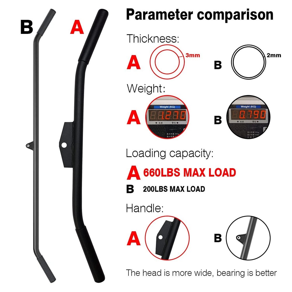 Lat Pulldown Attachments for Cable Machine, 29/39/ 48 Inch Wide Grip Lat Pull...