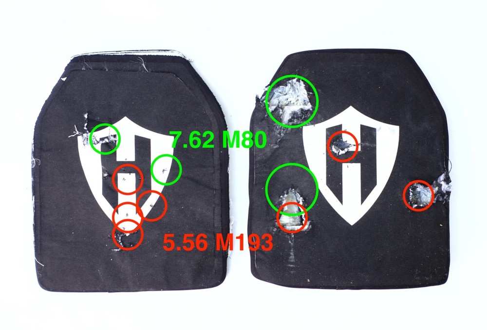 2pcs Level 3+ expanded ceramic coverage ballistic plates body armor - see video