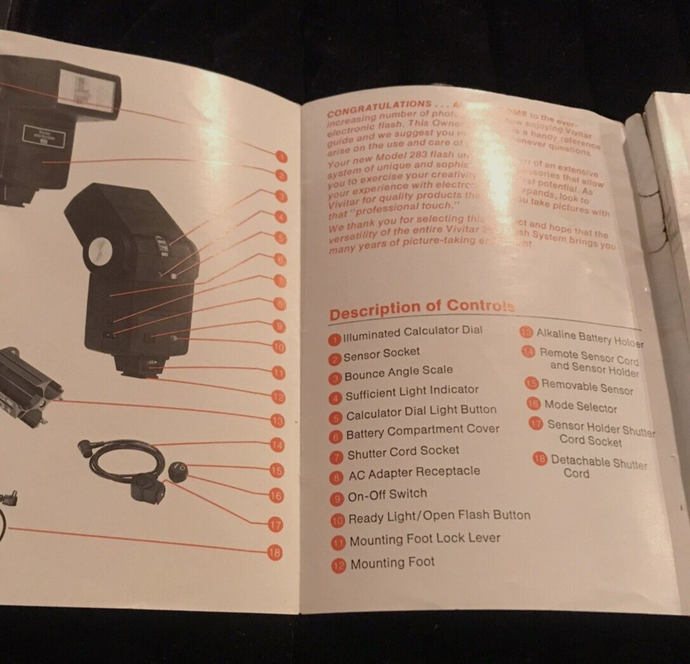 Vivitar Automatic Electronic Flash Model 283 Owner's Manual - 110 pages