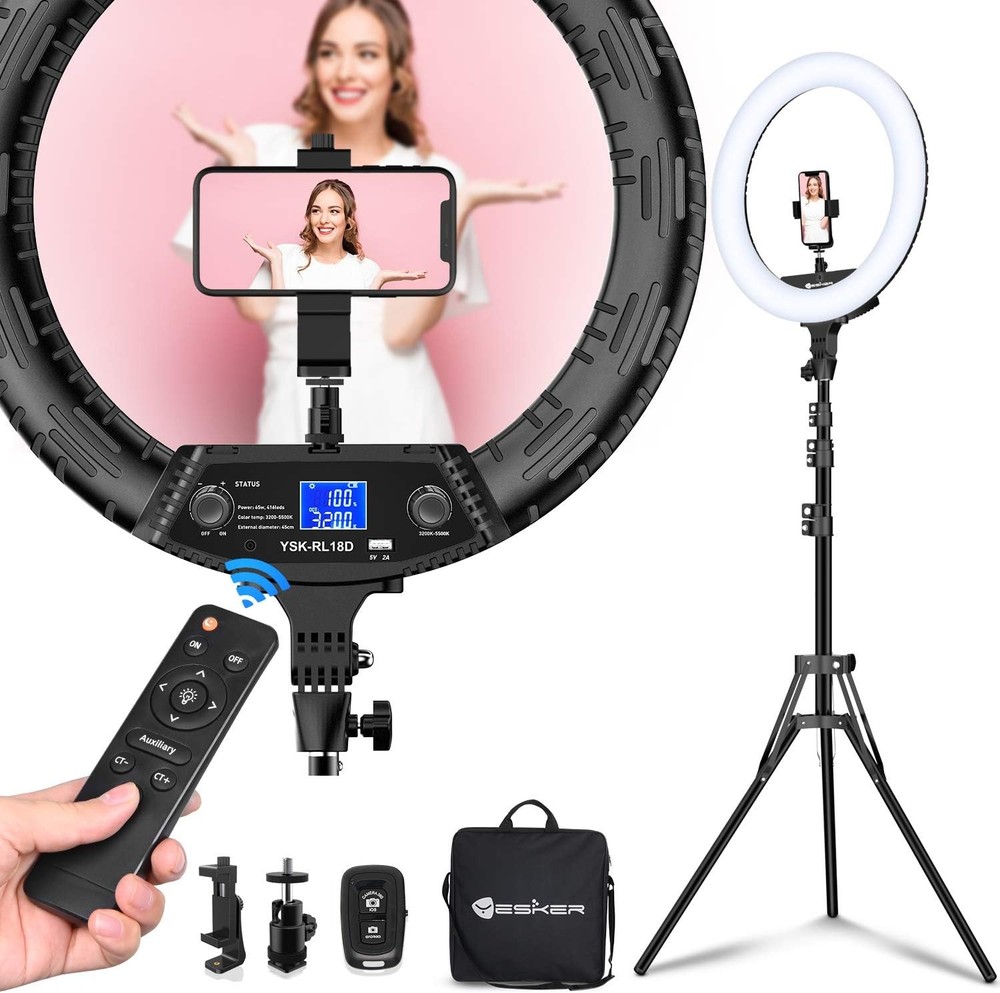 18 Inch Ring Light with Tripod