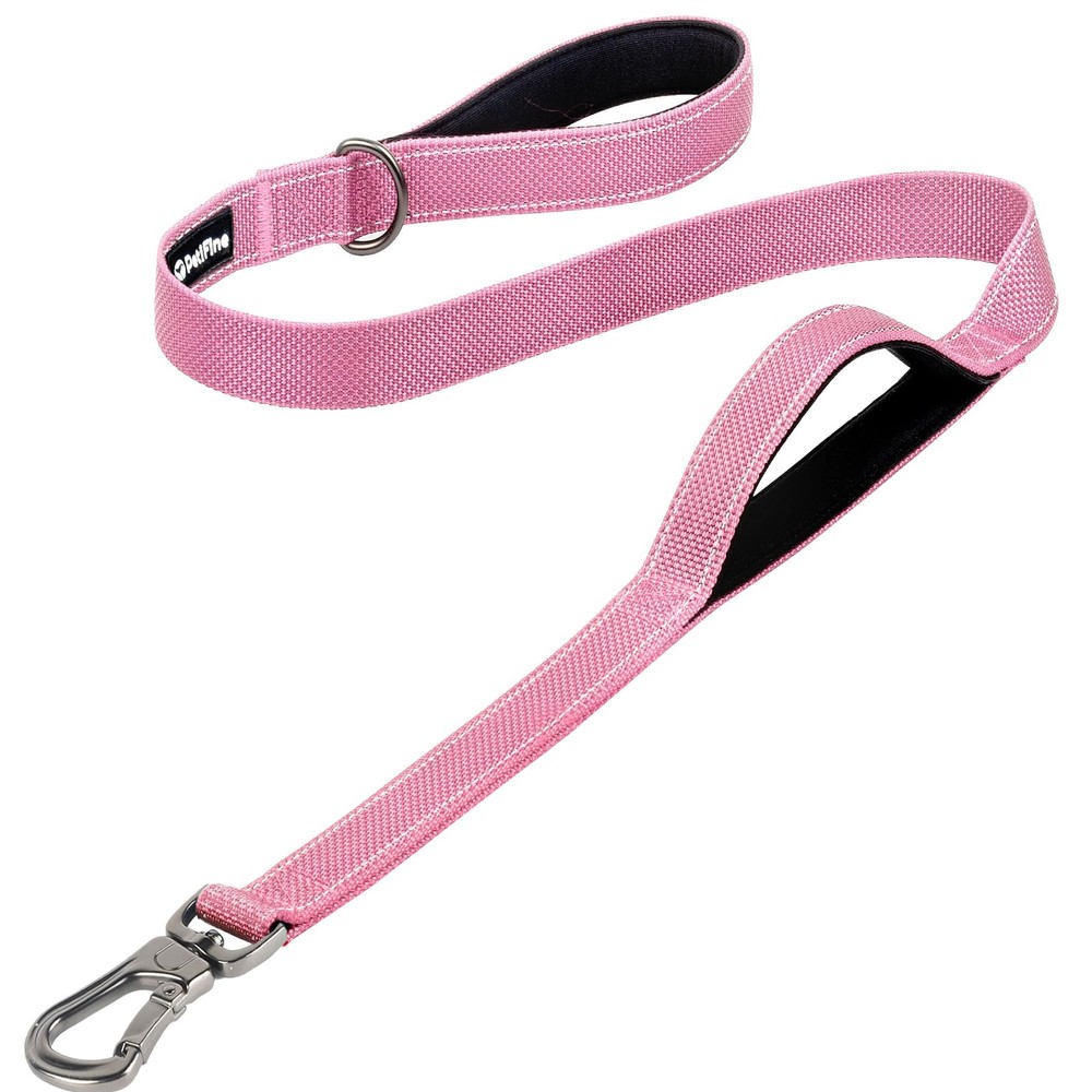 4FT Heavy Duty Dog Leash with Soft Padded Double Handle Durable Strong Clasp ...